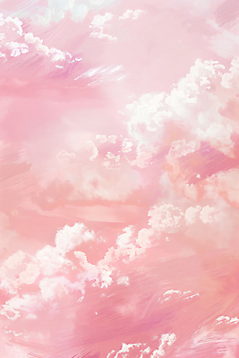 JPG 구름 편집이미지 분홍색 자연 하늘 붓터치 사람없음 질감 편집실사 AI컴퓨터그래픽 AI콘텐츠 자연요소 컬러 CG 생태계 파일형식