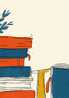 JPG 잎 일러스트 사람없음 책 독서 가을 서재 책상 드로잉 북페스티벌 책더미 가을축제 국내일러스트 AI일러스트 AI콘텐츠 식물 계절 가구 미술 축제 무더기 파일형식 가을_계절