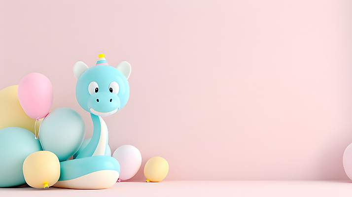 JPG 편집이미지 캐릭터 분홍색 새해 미소 사람없음 장난감 3D 귀여움 고깔모자 축하 뱀 뱀캐릭터 풍선 파스텔톤 편집3D 푸른뱀캐릭터 AI컴퓨터그래픽 AI콘텐츠 모자_잡화 컬러 동물캐릭터 컨셉 파충류 표정 디지털합성 파일형식