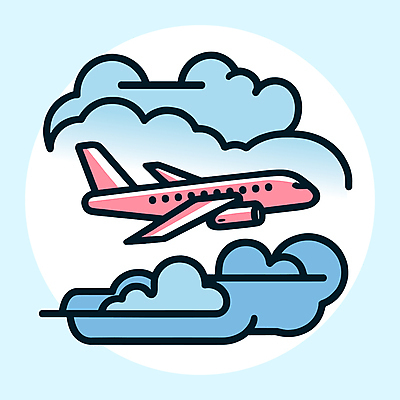 구름 교통수단 분홍색 해외여행 하늘색 라인일러스트 일러스트 하늘 휴가 비행기 사람없음 비행 항공 엘리먼트 국내일러스트 AI파일 자연요소 해외 컬러 여행 교통 항공교통 대중교통 파란색 파일형식 벡터