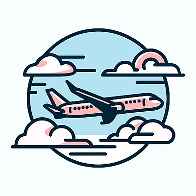 구름 교통수단 분홍색 해외여행 하늘색 라인일러스트 일러스트 하늘 휴가 비행기 사람없음 비행 항공 엘리먼트 국내일러스트 AI파일 자연요소 해외 컬러 여행 교통 항공교통 대중교통 파란색 파일형식 벡터