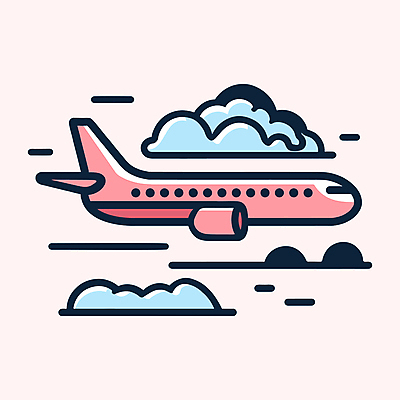 구름 교통수단 분홍색 해외여행 하늘색 라인일러스트 일러스트 하늘 휴가 비행기 사람없음 비행 항공 엘리먼트 국내일러스트 AI파일 자연요소 해외 컬러 여행 교통 항공교통 대중교통 파란색 파일형식 벡터