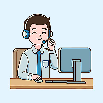 남자 일러스트 한명 미소 정장 상반신 성인 컴퓨터 사무실 모니터 헤드셋 상담원 책상 상담 성인남자한명만 국내일러스트 AI파일 1 옷 음향기기 가구 비즈니스 표정 사람 전자제품 헤드폰 사무원 남자한명만 성인남자만 파일형식 벡터