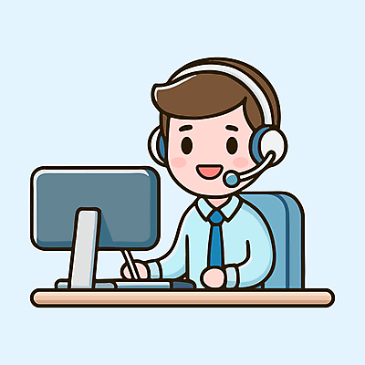 남자 일러스트 한명 미소 정장 상반신 성인 컴퓨터 사무실 모니터 헤드셋 상담원 책상 상담 성인남자한명만 국내일러스트 AI파일 1 옷 음향기기 가구 비즈니스 표정 사람 전자제품 헤드폰 사무원 남자한명만 성인남자만 파일형식 벡터