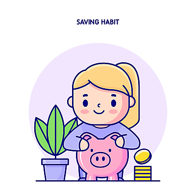 여자 교육 어린이 인물캐릭터 분홍색 돈 일러스트 한명 미소 웃음 소녀 상반신 금융 동전 저축 돼지저금통 습관 소녀한명만 일러캐릭터 AI파일 캐릭터 1 컬러 표정 사람 경제 저금통 재산 여자한명만 소녀만 파일형식 벡터