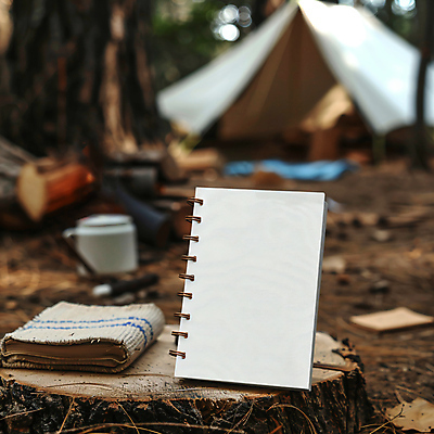 JPG 편집이미지 낙엽 텐트 사람없음 캠핑 가을 분위기 숲 스프링노트 나무밑둥 편집실사 AI포토 AI콘텐츠 나무 계절 컨셉 잎 레저 캠핑도구 공책 CG 파일형식