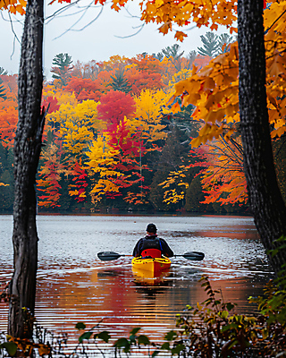 JPG 편집이미지 남자 호수 단풍 하늘 단풍나무 한명 성인 뒷모습 캠핑 가을 분위기 카약 성인남자한명만 편집실사 AI인물포토 AI콘텐츠 나무 1 계절 뷰포인트 컨셉 잎 레저 사람 수상스포츠 CG 남자한명만 성인남자만 파일형식 AI포토