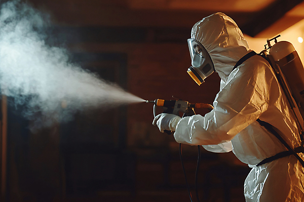 JPG 편집이미지 남자 한명 상반신 성인 옆모습 여름 바이러스 연기 디지털합성 예방 방독면 방역 소독 소독약 의료성형뷰티 성인남자한명만 방역복 편집실사 AI인물포토 AI콘텐츠 1 옷 계절 뷰포인트 마스크 사람 CG 남자한명만 성인남자만 파일형식 AI포토