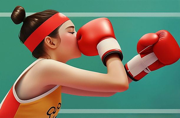 JPG 여자 스포츠 올림픽 일러스트 운동선수 한명 경기 성인 운동 권투 글러브 권투글러브 권투선수 집중 활기 성인여자한명만 국내일러스트 AI일러스트 AI콘텐츠 1 스포츠용품 장갑 컨셉 건강 사람 격투기 여자한명만 성인여자만 파일형식