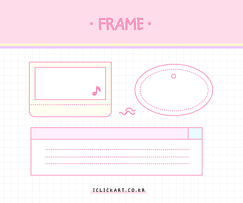 디자인 배너 분홍색 음표 일러스트 프레임 팝업 사람없음 귀여움 메모지 인터넷창 키치 국내일러스트 AI파일 기호 음악 컬러 컨셉 인터넷 사무용품 파일형식 벡터