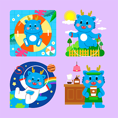 캐릭터 지구 커피 무지개 일러스트 수영장 들기 사람없음 우주 앞치마 카페 용 종업원 줄넘기 우주복 튜브 아르바이트 청룡 갑진년 청룡캐릭터 일러캐릭터 AI파일 자연요소 직업 옷 음료 모션 운동 상점 용캐릭터 파일형식 벡터 2024년 사방신