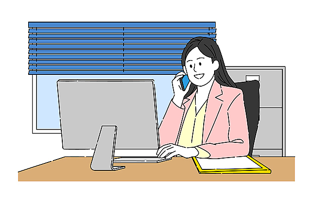 여자 일러스트 회사 비즈니스 창문 한명 정장 상반신 성인 사무실 모니터 업무 직장인 직원 통화 성인여자한명만 국내일러스트 AI파일 직업 1 옷 모션 사람 컴퓨터 작업 여자한명만 성인여자만 파일형식 벡터