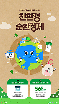 PSD 편집이미지 캐릭터 화살표 지구 사람없음 경제 쇼핑백 갈색 에너지 용기 장바구니 친환경 순환 집열판 풍력기 재활용품 텀블러 세계환경의날 이미지편집 순환경제 그릇 컬러 가방 모션 컵 쇼핑 바구니 환경 재활용 풍력에너지 태양에너지 파일형식 법정기념일