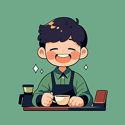 남자 커피 어린이 일러스트 한명 미소 소년 상반신 초록색 카페 커피잔 바리스타 소년한명만 일러캐릭터 AI파일 직업 캐릭터 1 음료 컬러 잔 표정 사람 상점 남자한명만 소년만 파일형식 벡터