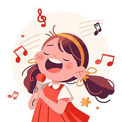 여자 어린이 음악 음표 일러스트 노래 한명 들기 소녀 상반신 빨간색 마이크 즐거움 소녀한명만 국내일러스트 AI파일 1 기호 감정 컬러 음향기기 모션 문화예술 사람 여자한명만 소녀만 파일형식 벡터