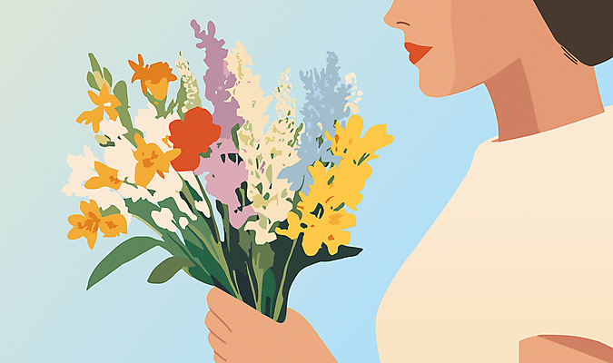 여자 부케 결혼 일러스트 한명 들기 성인 축하 그라데이션 내추럴 성인여자한명만 국내일러스트 AI파일 1 꽃다발 컨셉 모션 사람 이벤트 여자한명만 성인여자만 파일형식 벡터