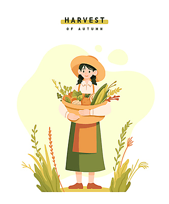 전신 라이프스타일 여자 잎 채소 일러스트 양파 한명 들기 성인 생활 농작물 바구니 앞치마 당근 수확 추수 가을 농부 밀짚모자 성인여자한명만 국내일러스트 AI파일 식물 직업 모자_잡화 1 계절 농업 모션 뿌리채소 사람 여자한명만 성인여자만 파일형식 벡터