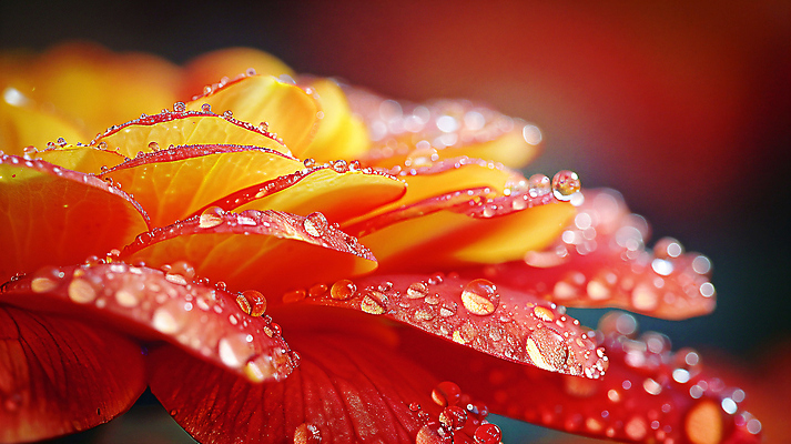 JPG 편집이미지 꽃잎 꽃 사람없음 빨간색 물방울 이슬 편집실사 AI포토 AI콘텐츠 식물 컬러 CG 파일형식
