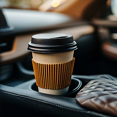 JPG 편집이미지 커피 포장 사람없음 종이컵 테이크아웃 차안 컵홀더 편집실사 AI포토 AI콘텐츠 음료 컵 일회용 CG 홀더 파일형식