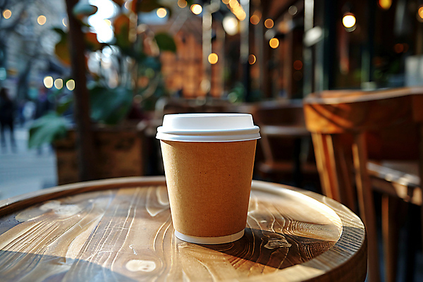 JPG 편집이미지 커피 포장 그림자 사람없음 햇빛 카페 종이컵 테이크아웃 나무탁자 편집실사 AI포토 AI콘텐츠 음료 탁자 컵 태양 상점 일회용 CG 파일형식