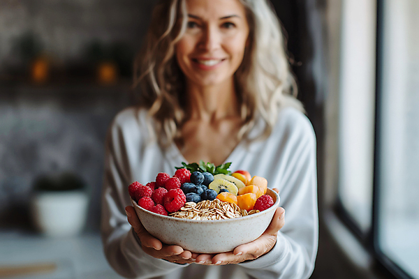 JPG 편집이미지 그릇 여자 딸기 건강 한명 들기 상반신 성인 신선 아침식사 블루베리 식단 요거트 건강식 의료성형뷰티 성인여자한명만 그래놀라 편집실사 AI인물포토 AI콘텐츠 1 식기 음식 과일 모션 유제품 사람 식사 CG 여자한명만 성인여자만 파일형식 AI포토