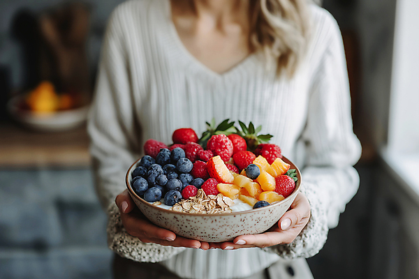 JPG 편집이미지 그릇 여자 딸기 건강 한명 들기 상반신 성인 신선 아침식사 블루베리 식단 요거트 건강식 의료성형뷰티 성인여자한명만 그래놀라 편집실사 AI인물포토 AI콘텐츠 1 식기 음식 과일 모션 유제품 사람 식사 CG 여자한명만 성인여자만 파일형식 AI포토