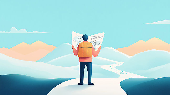 JPG 모자 남자 여행 하늘색 지도 일러스트 자연 산 한명 풍경 성인 하이킹 등산객 등산가방 산행 길찾기 성인남자한명만 국내일러스트 AI일러스트 AI콘텐츠 1 잡화 가방 레저 사람 파란색 등산 생태계 남자한명만 성인남자만 파일형식