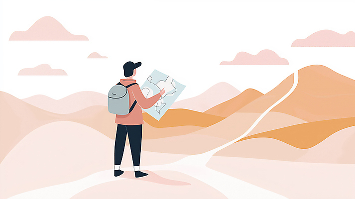 JPG 모자 남자 바다 여행 지도 일러스트 자연 산 한명 풍경 성인 해변 주황색 하이킹 등산객 등산가방 산행 길찾기 성인남자한명만 국내일러스트 AI일러스트 AI콘텐츠 1 잡화 컬러 가방 레저 사람 등산 생태계 남자한명만 성인남자만 파일형식