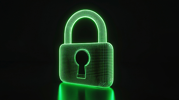 JPG 편집이미지 선 자물쇠 기술 안전 사람없음 초록색 보호 사이버 잠금 보안 네온 편집실사 AI컴퓨터그래픽 AI콘텐츠 컬러 컨셉 CG 파일형식