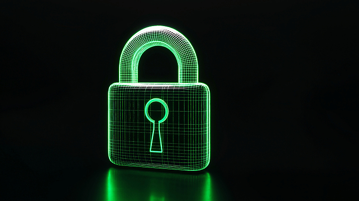 JPG 편집이미지 선 자물쇠 기술 안전 사람없음 초록색 보호 사이버 잠금 보안 네온 편집실사 AI컴퓨터그래픽 AI콘텐츠 컬러 컨셉 CG 파일형식