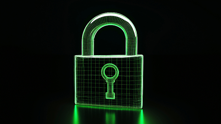 JPG 편집이미지 선 자물쇠 기술 안전 사람없음 초록색 보호 사이버 잠금 보안 네온 편집실사 AI컴퓨터그래픽 AI콘텐츠 컬러 컨셉 CG 파일형식