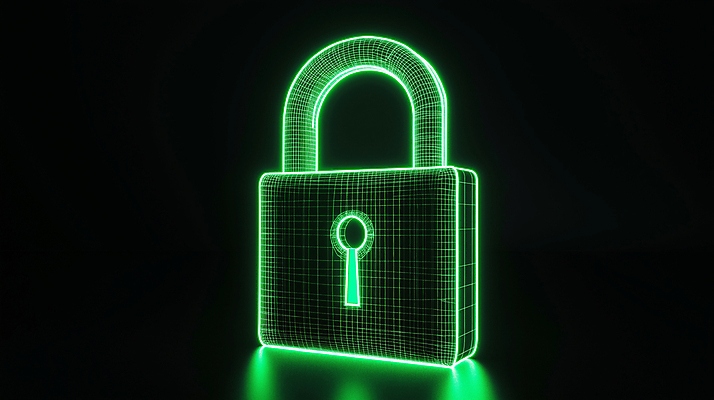 JPG 편집이미지 선 자물쇠 기술 안전 사람없음 초록색 보호 사이버 잠금 보안 네온 편집실사 AI컴퓨터그래픽 AI콘텐츠 컬러 컨셉 CG 파일형식