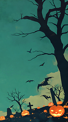 PSD 나무 십자가 일러스트 호박 사람없음 파란색 할로윈 가을 무덤 무서움 비석 박쥐 잭오랜턴 호러 국내일러스트 식물 계절 감정 컬러 채소 포유류 공포 파일형식