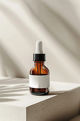 JPG 편집이미지 그림자 사람없음 뷰티 갈색 화장품 미용용품 오브젝트 피부관리 스킨케어 단상 공병 보습 앰플 목업 편집실사 AI포토 AI콘텐츠 컬러 CG 병_담는 파일형식