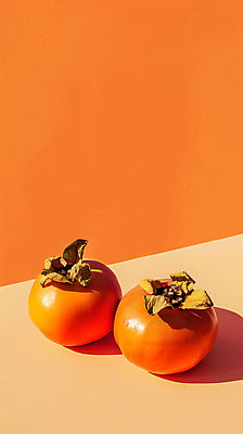 JPG 편집이미지 그림자 사람없음 주황색 가을 달콤 단감 제철 제철과일 편집실사 AI포토 AI콘텐츠 계절 컬러 과일 감 맛 CG 파일형식