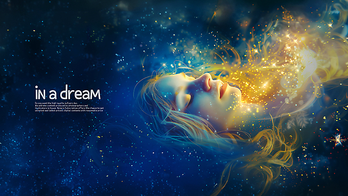 PSD 편집이미지 여자 어린이 밤하늘 한명 소녀 노란색 우주 눈감음 꿈 야간 신비 은하수 소녀한명만 빛무리 이미지편집 자연요소 1 컬러 컨셉 모션 자연 하늘 사람 빛 여자한명만 소녀만 파일형식