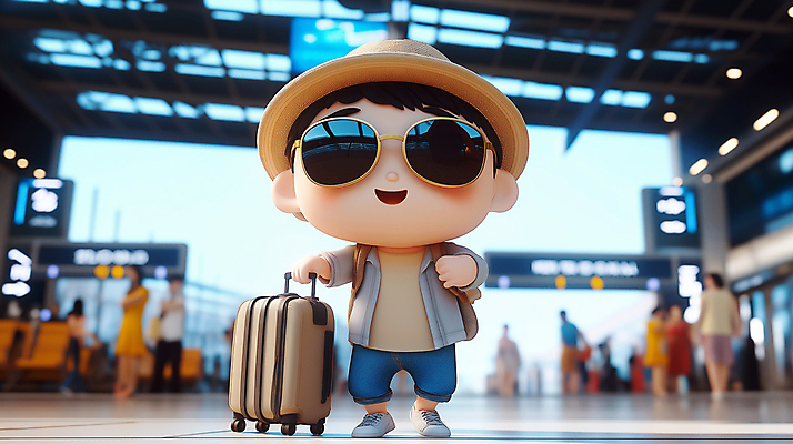 JPG 전신 편집이미지 캐릭터 모자 남자 어린이 여행 휴가 휴식 한명 미소 소년 여름 관광지 선글라스 귀여움 캐리어 공항 여권 소년한명만 편집3D AI컴퓨터그래픽 AI콘텐츠 1 잡화 계절 안경 컨셉 교통시설 표정 사람 3D 여행가방 남자한명만 소년만 파일형식