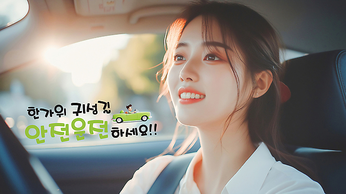 PSD 편집이미지 여자 행복 여행 자동차 한명 미소 안전 성인 추석 운전 가을 안전운전 귀성길 차량내부 성인여자한명만 이미지편집 1 계절 명절 감정 육상교통 모션 표정 사람 내부 교통안전 여자한명만 성인여자만 파일형식