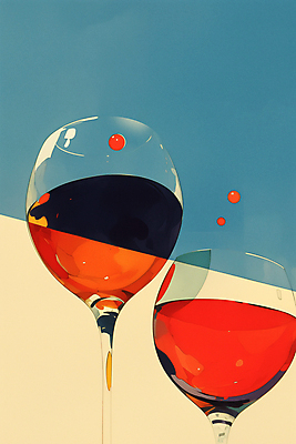 JPG 디자인 와인잔 일러스트 잔 사람없음 파란색 파티 와인 축제 우아함 모던 국내일러스트 AI일러스트 AI콘텐츠 식기 컬러 컨셉 술잔 주류 이벤트 파일형식