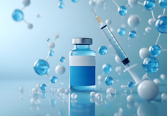 JPG 편집이미지 세포 주사기 사람없음 치료 파란색 화학 약병 질병 예방 원자 백신 목업 편집3D AI컴퓨터그래픽 AI콘텐츠 컬러 과학 의학 의료기기 약 3D 병_담는 파일형식