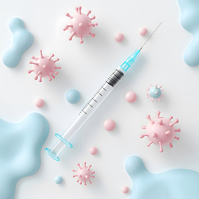 JPG 편집이미지 하늘색 주사기 사람없음 바이러스 질병 예방 박테리아 백신 접종 편집3D AI컴퓨터그래픽 AI콘텐츠 의학 의료기기 파란색 3D 파일형식