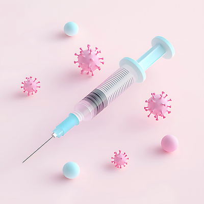 JPG 편집이미지 분홍색 주사기 사람없음 바이러스 질병 예방 박테리아 백신 접종 편집3D AI컴퓨터그래픽 AI콘텐츠 컬러 의학 의료기기 3D 파일형식