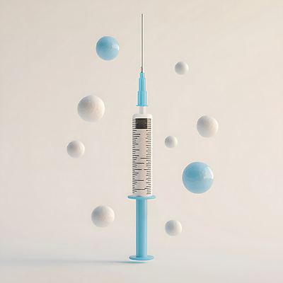 JPG 편집이미지 주사기 사람없음 원형 질병 예방 백신 베이지색 접종 편집3D AI컴퓨터그래픽 AI콘텐츠 도형 컬러 의학 의료기기 3D 파일형식