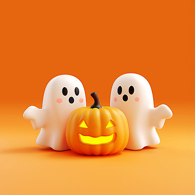 PSD 편집이미지 캐릭터 호박 사람없음 파티 귀여움 축제 주황색 할로윈 가을 유령 잭오랜턴 편집3D 계절 컬러 컨셉 채소 이벤트 3D 파일형식