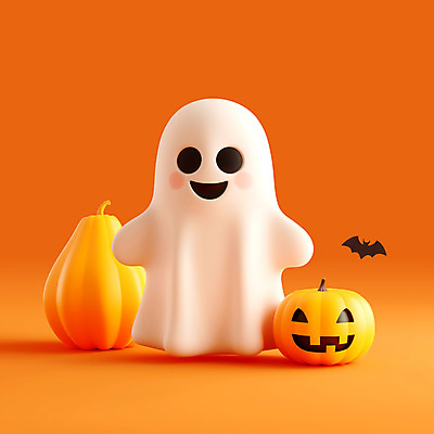 PSD 편집이미지 캐릭터 호박 사람없음 파티 귀여움 축제 주황색 할로윈 가을 유령 박쥐 잭오랜턴 편집3D 계절 컬러 컨셉 채소 포유류 이벤트 3D 파일형식
