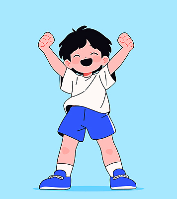 전신 남자 어린이 스포츠 하늘색 일러스트 한명 웃음 소년 운동복 손들기 파이팅 만세 가을 활기 체육대회 소년한명만 일러캐릭터 AI파일 캐릭터 1 옷 계절 컨셉 모션 표정 사람 파란색 체육 대회 남자한명만 소년만 파일형식 벡터