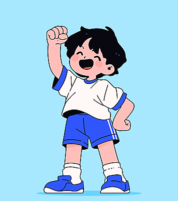 전신 남자 어린이 스포츠 허리손 하늘색 일러스트 한명 웃음 소년 운동복 손들기 파이팅 가을 활기 체육대회 소년한명만 일러캐릭터 AI파일 캐릭터 1 옷 계절 포즈 컨셉 모션 표정 사람 파란색 체육 대회 남자한명만 소년만 파일형식 벡터