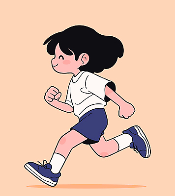 전신 여자 어린이 스포츠 일러스트 한명 웃음 소녀 운동복 달리기 주황색 가을 활기 체육대회 소녀한명만 일러캐릭터 AI파일 캐릭터 1 옷 계절 컬러 컨셉 모션 표정 사람 체육 대회 여자한명만 소녀만 파일형식 벡터