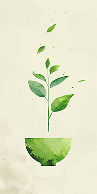 PSD 일러스트 나뭇잎 사람없음 초록색 평화 고요 찻잔 녹차 찻잎 국내일러스트 컬러 컨셉 잎 잔 차_음료 파일형식