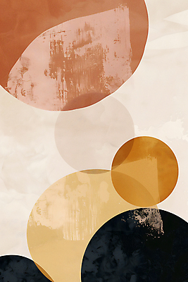 JPG 디자인 포스터 예술 일러스트 추상 사람없음 그래픽 갈색 원형 기하학 미니멀 국내일러스트 AI일러스트 AI콘텐츠 도형 컬러 무늬 파일형식